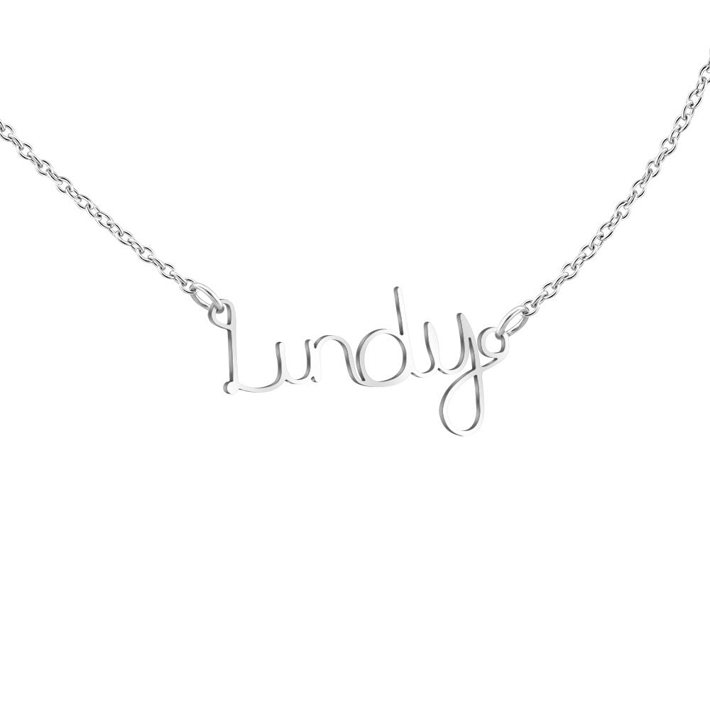 English Name Letter Necklace Customized