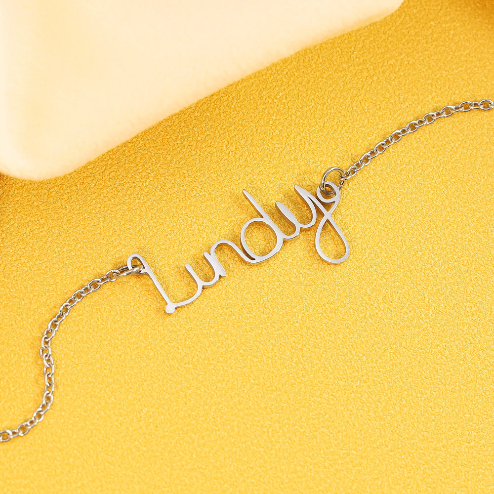 English Name Letter Necklace Customized